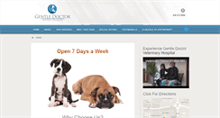 Desktop Screenshot of gentledranimalhospital.com
