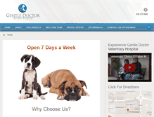 Tablet Screenshot of gentledranimalhospital.com
